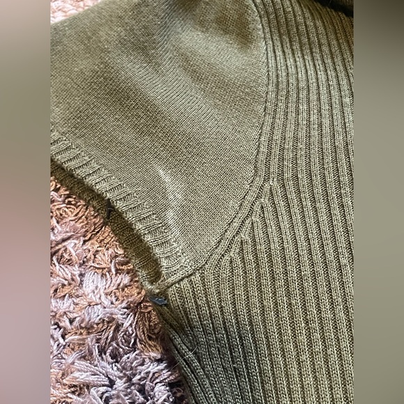 Calvin Klein Olive Green Turtleneck Sweater Dress in Women’s Large - Picture 4 of 9